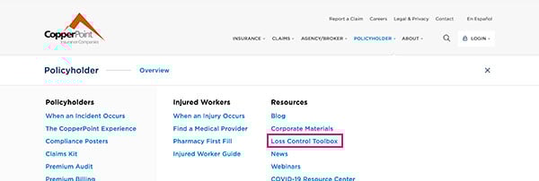policyholder-menu
